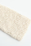 SWAYING/KNIT striped diagonal sleeve bottoming shirt SW23AW1T14 white